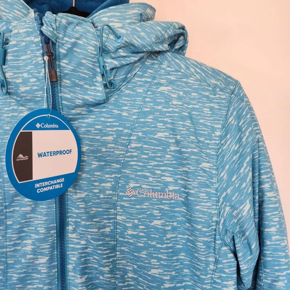 Columbia Women's Jacket Size Small Interchange 3 in 1 Waterproof Ruby Ri… - Picture 2 of 11